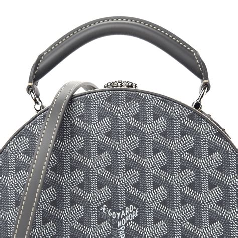 goyard alto hat box|GOYARD Goyardine Alto Hatbox Grey 766514 .